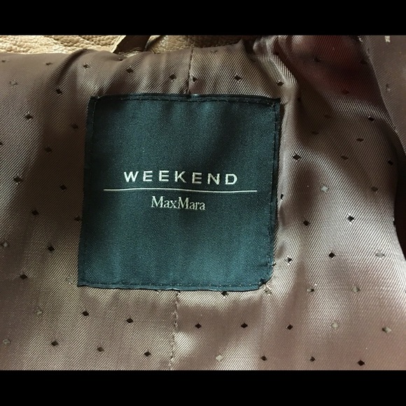 Max Mara Leather Jacket Size 8 - Picture 6 of 7